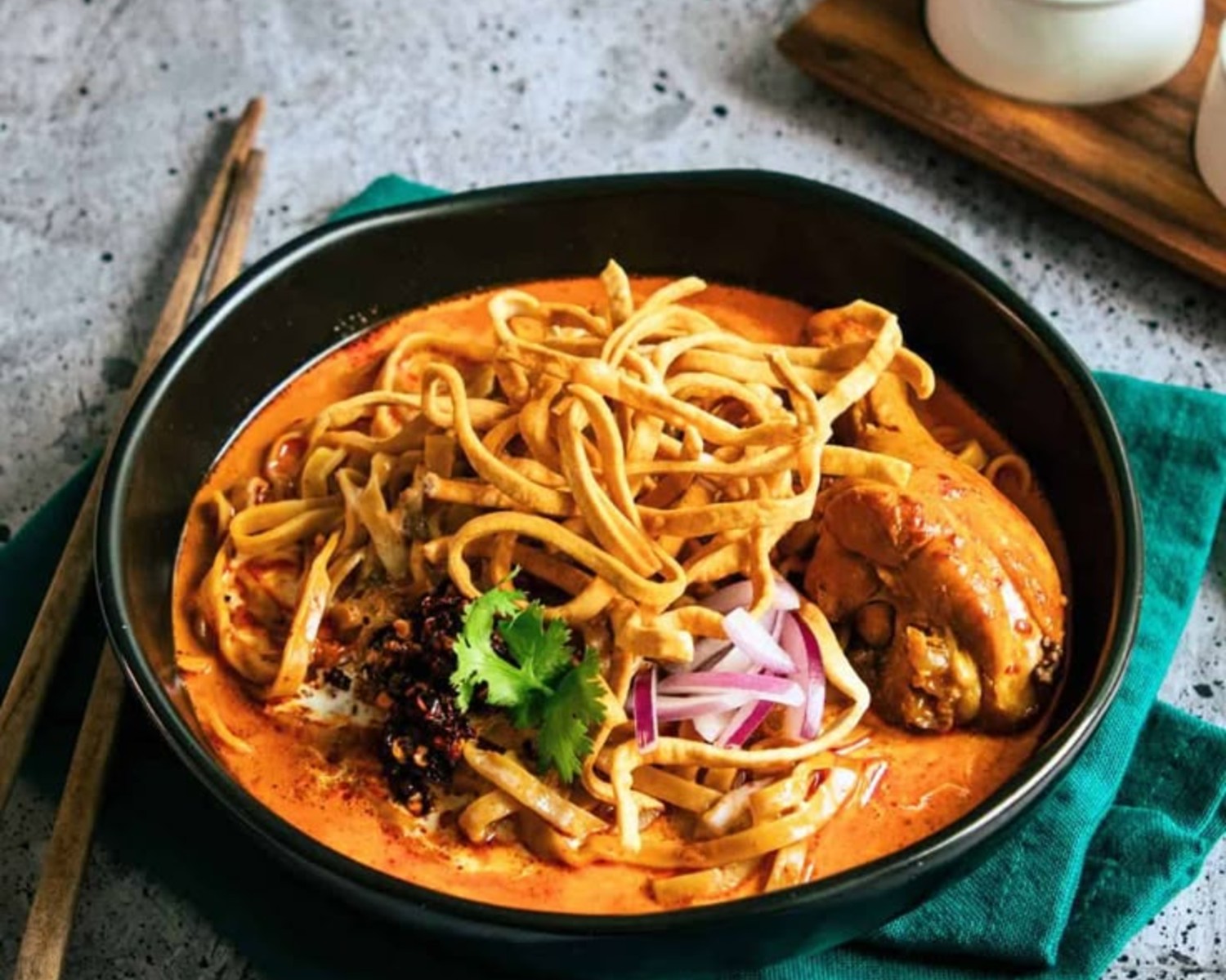 Khao Poon (Noodle Soup)