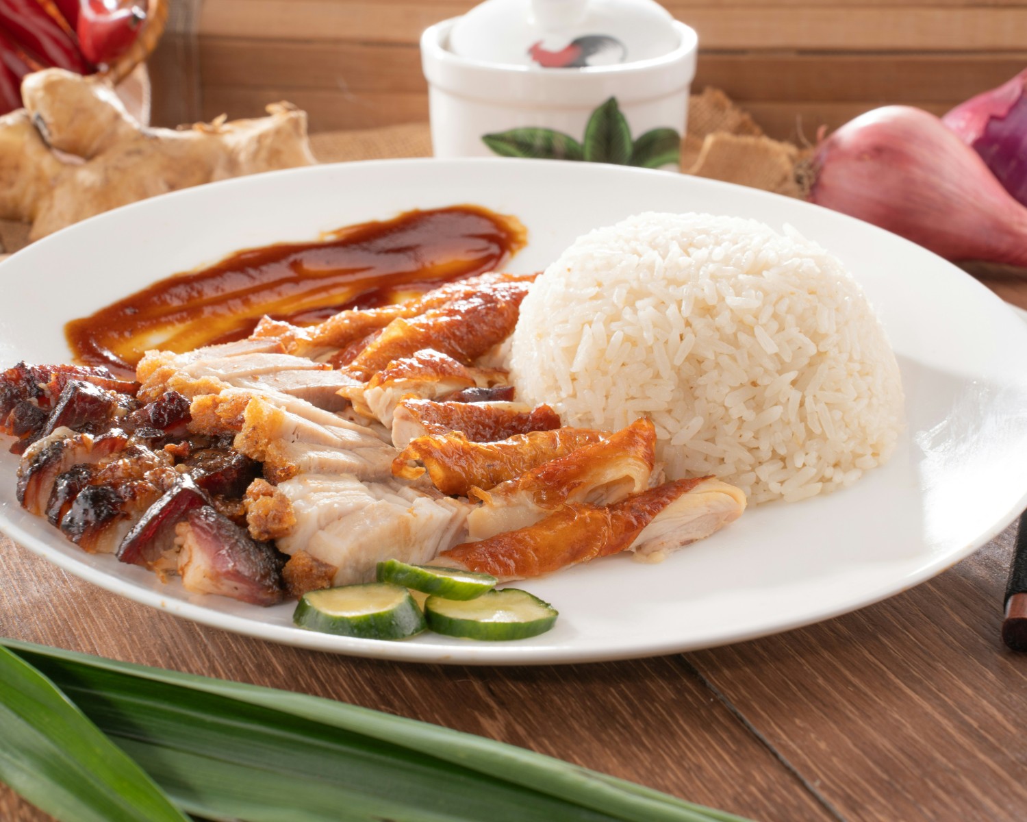 Chicken Rice (Hainanese Chicken Rice)